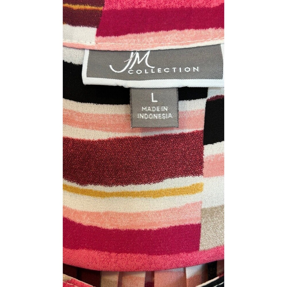 JM Collection Multicolor Geometric Blouse - Picture 5 of 12
